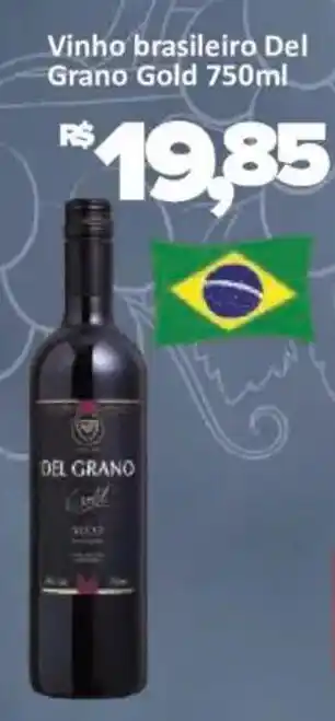 Vinho brasileiro Del Grano Gold