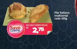 Supermercados Savegnago Pão Italiano tradicional oferta