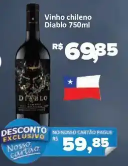 Supermercados Savegnago Vinho chileno Diabolo oferta