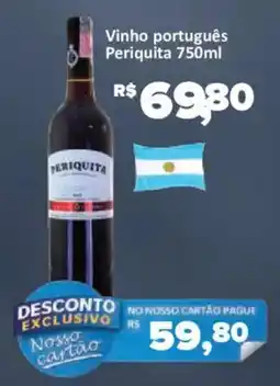 Supermercados Savegnago Vinho português Periquita oferta