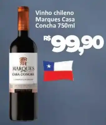 Supermercados Savegnago Vinho chileno Marques Casa Concha oferta