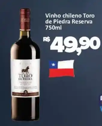 Supermercados Savegnago Vinho chileno Toro de Piedra Reserva oferta