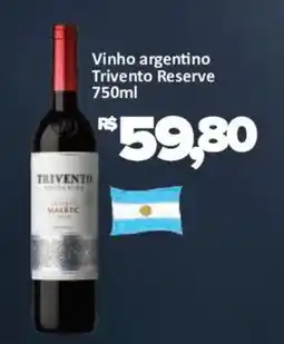 Supermercados Savegnago Vinho argentino trivento reserve oferta