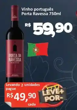 Supermercados Savegnago Vinho português Porta Ravessa 750ml oferta
