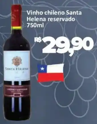 Supermercados Savegnago Vinho chileno santa helena reservado oferta
