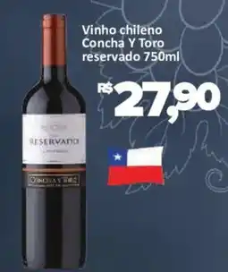 Supermercados Savegnago Vinho chileno Concha Y Toro reservado oferta