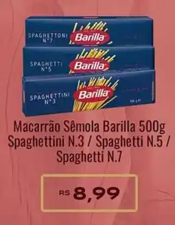 Supermercados Rondon Macarrão Sêmola Barilla Spaghettini N.3 / Spaghetti N.5 / Spaghetti N.7 oferta