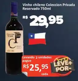 Supermercados Savegnago Vinho chileno Colecion Privada Reservado oferta