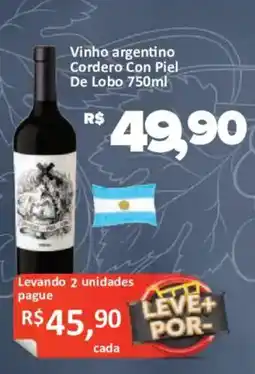 Supermercados Savegnago Vinho argentino Cordero Con Piel De Lobo oferta