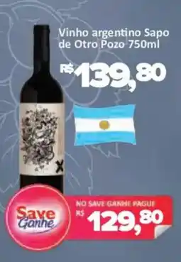 Supermercados Savegnago Vinho argentino Sapo de Otro Pozo 750ml oferta