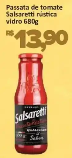 Supermercados Savegnago Passata de tomate Salsaretti rústica vidro oferta