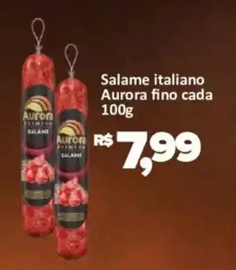 Supermercados Savegnago Salame italiano aurora fino oferta