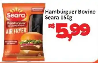 Supermercados Savegnago Hambúrguer bovino seara oferta