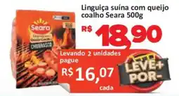 Supermercados Savegnago Linguiça suína com queijo coalho oferta