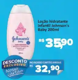 Supermercados Savegnago Loção hidratante infantil Johnson's Baby oferta