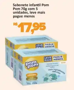 Supermercados Savegnago Sabonete infantil Pom Pom oferta