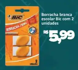 Supermercados Savegnago Borracha branca escolar Bic com 2 unidades oferta
