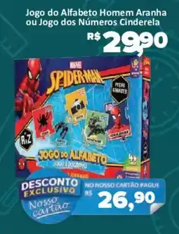 Supermercados Savegnago Jogo do Alfabeto Homem Aranha oferta