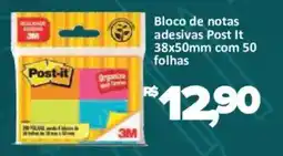 Supermercados Savegnago Bloco de notas adesivas Post It oferta