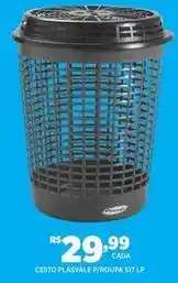 DB Supermercados Plasvale - cesto p/roupa 517 lp oferta