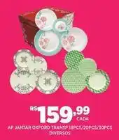 DB Supermercados Oxford - ap jantar 18pcs/20pcs/30pcs diversos oferta