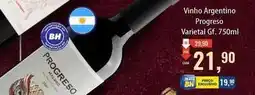 Supermercados BH Progress - vinho argentino oferta