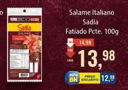 Supermercados BH Sadia - salame italiano oferta