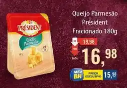 Supermercados BH President - queijo parmesão oferta