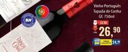 Supermercados BH Bh - vinho português tapada do cunha oferta
