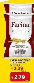 Assaí Atacadista Farina - farinha de trigo tipo 1 oferta