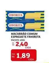 Assaí Atacadista Favorita - macarrão comum espaguete oferta