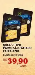 Assaí Atacadista Faixa azul - queijo tipo parmesão fatiado oferta