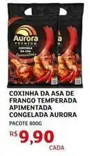 Assaí Atacadista Aurora - coxinha da asa de frango temperada apimentada congelada oferta