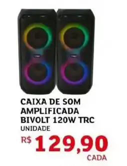 Assaí Atacadista De - caixa de som amplificada bivolt 120w trc oferta