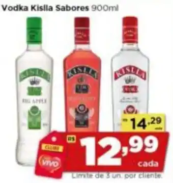 Rede Vivo Vodka Kislla Sabores oferta