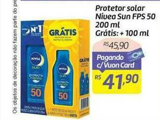 Comper Protetor Solar Nivea Sun Fps 50 oferta