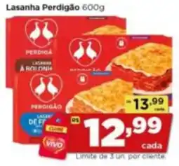 Rede Vivo Lasanha perdigão oferta