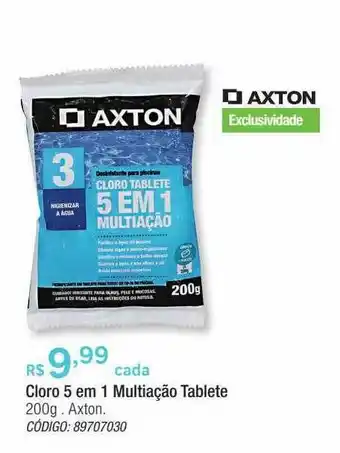Leroy Merlin Cloro 5 Em 1 Multiação Tablete Axton oferta
