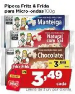 Rede Vivo Pipoca fritz & frida para micro-ondas oferta