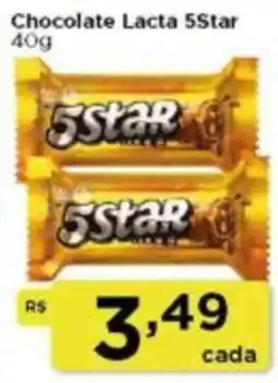 Rede Vivo Chocolate Lacta 5Star oferta