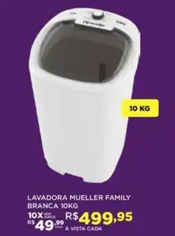 DB Supermercados Lavadora mueller family branca 10kg oferta
