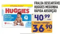 Supermercados Avenida fralda descartável huggies meguinha oferta