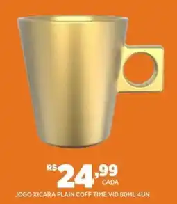 DB Supermercados Jogo xicara plain coff time vid oferta