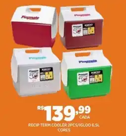 DB Supermercados Recip term cooler 2pcs/igloo 6,5l cores oferta