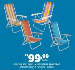 DB Supermercados cadeira reclin bel alum estamp 4pos/8pos oferta