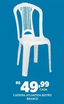 DB Supermercados cadeira atlantida bistro branco oferta