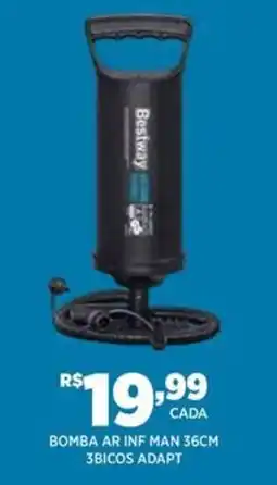 DB Supermercados bomba ar inf man 36cm 3bicos adapt oferta