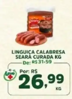 Araújo Supermercados linguiça calabresa seara curada oferta