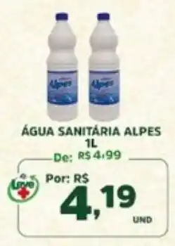 Araújo Supermercados água sanitária alpes oferta