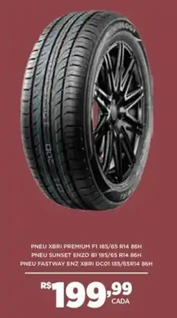 DB Supermercados Pneu xbri premium f1 185/65 r14 86h pneu sunset enzo b1 185/65 r14 86h pneu fastway enz xbri dc01 185/65r14 86h oferta